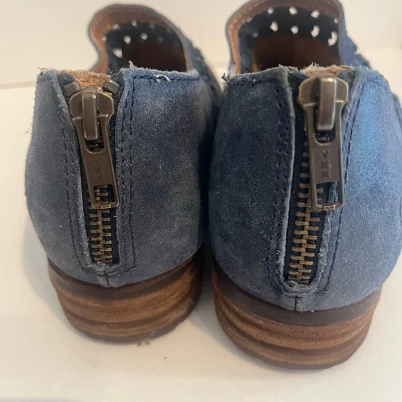 Born Blue Booties Sz 8 - Picture 3 of 4